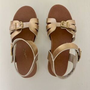 Nina - Gold Metallic Waterproof Sandals Girls - Size 1